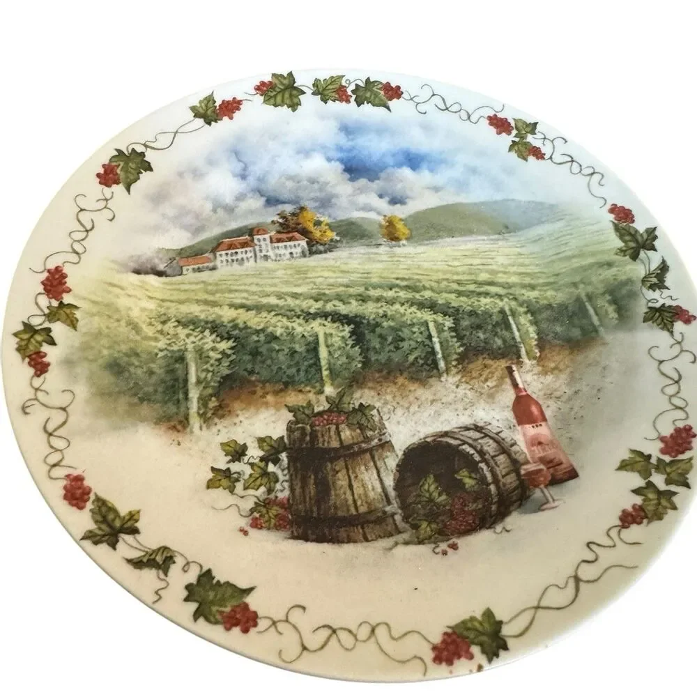 VINYARD VINES WINE And BARREL COUNTRY EMBOSSED DECORATIVE 8
